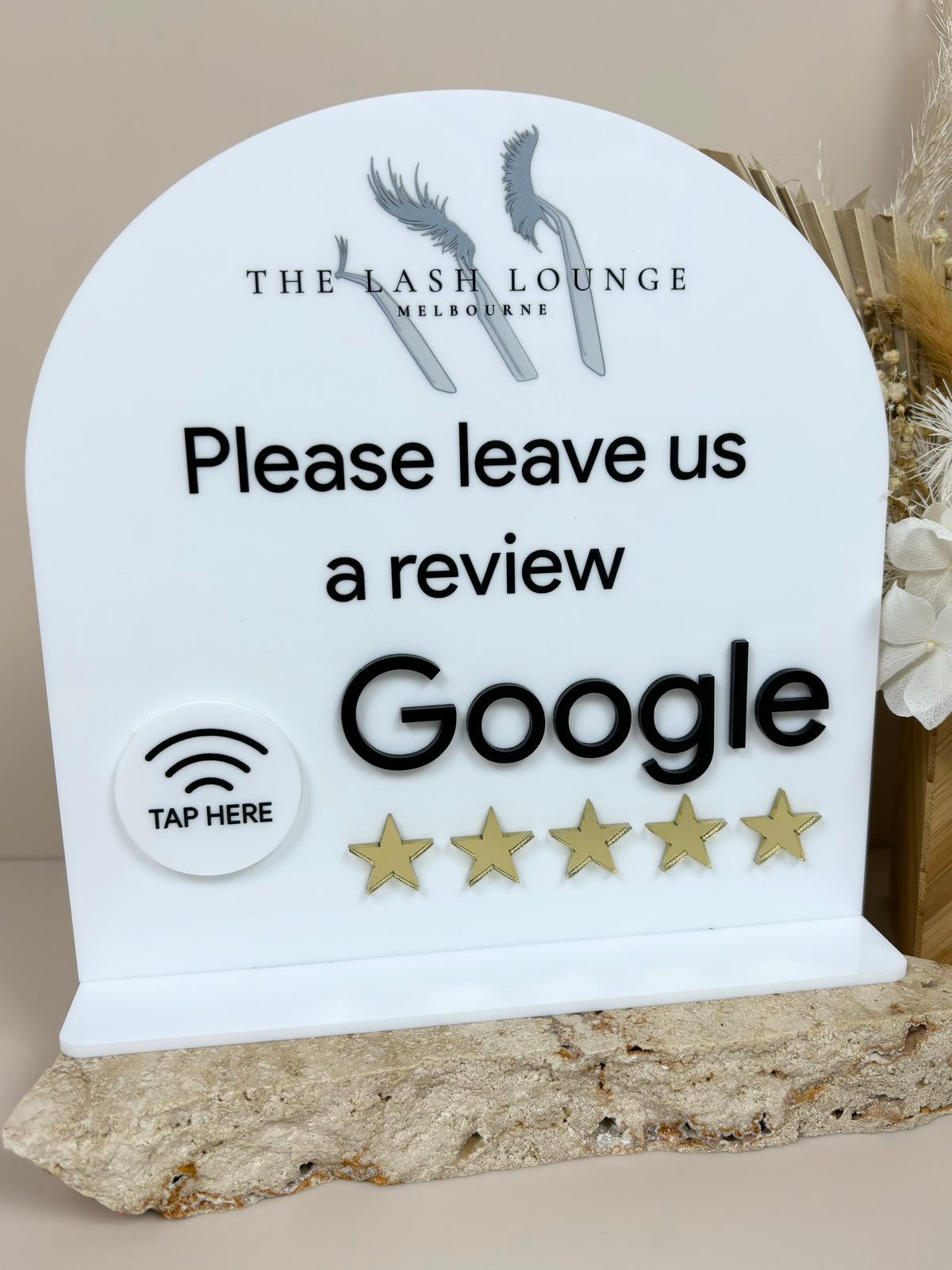 NFC google review stand 