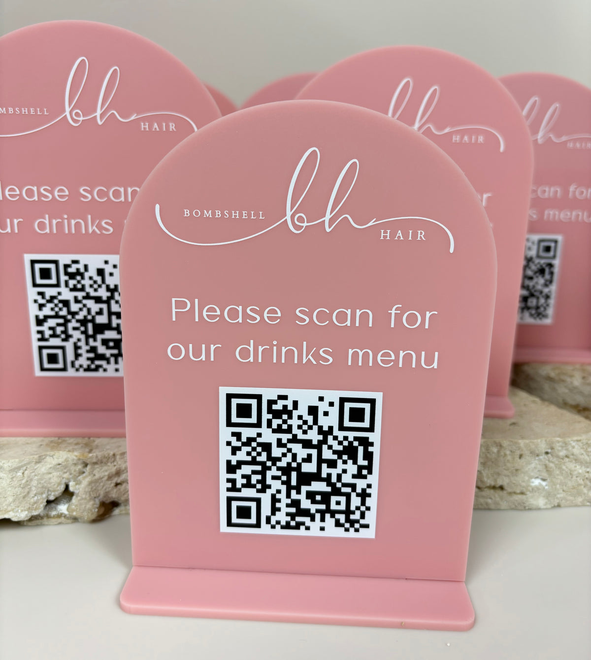 Mini QR code stand 