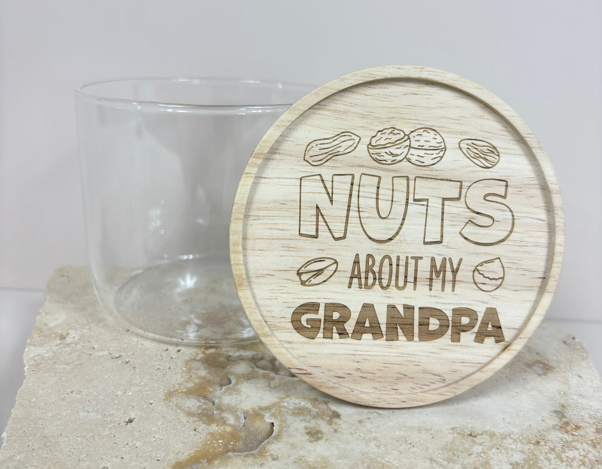 Nuts about my grandpa jar 