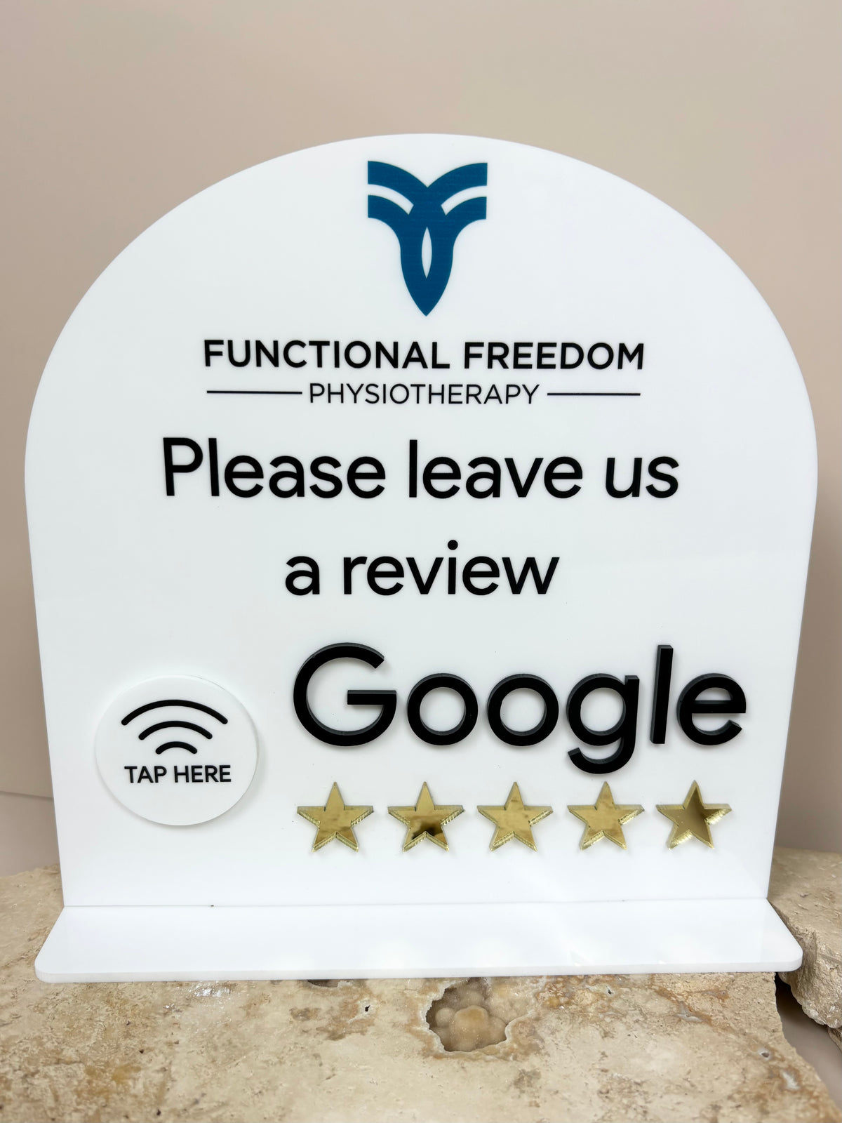 NFC google review stand 