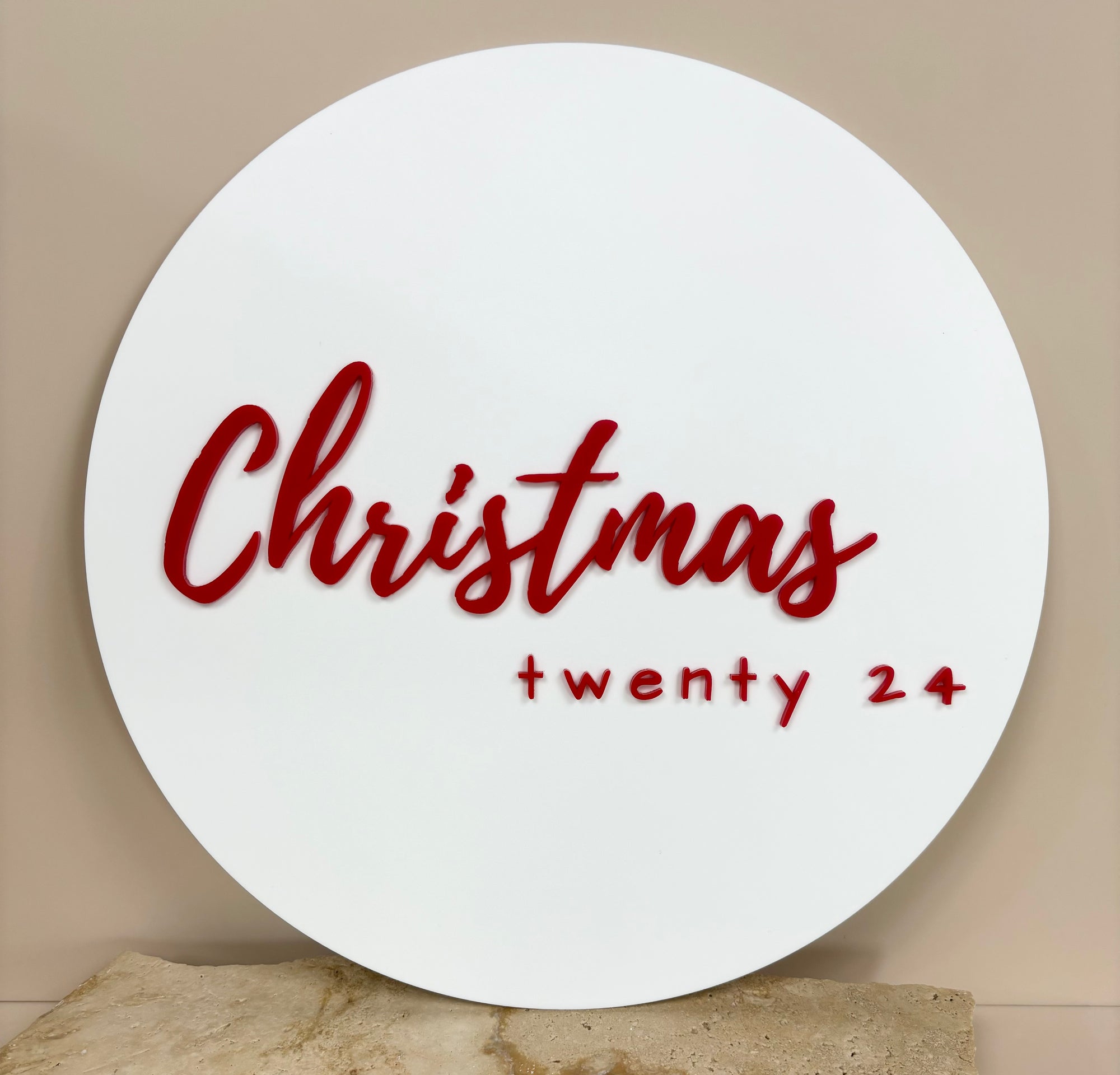 Acrylic Christmas sign 