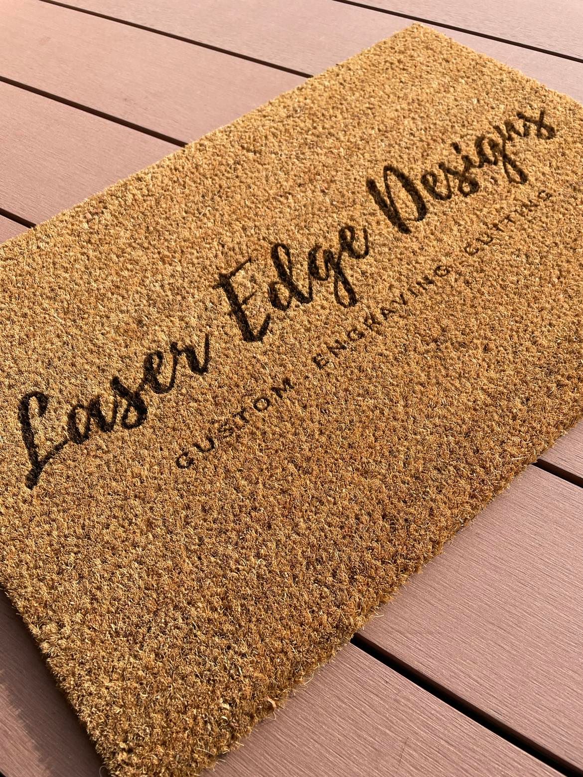 Branded door mats | Logo door mats - Laser Edge Designs - LaserEdge-Designs