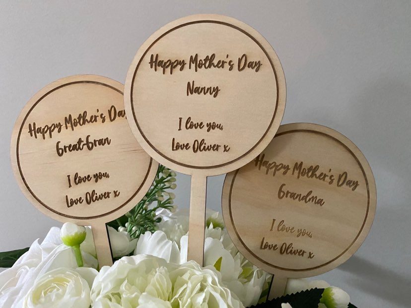 mothers day planter stick